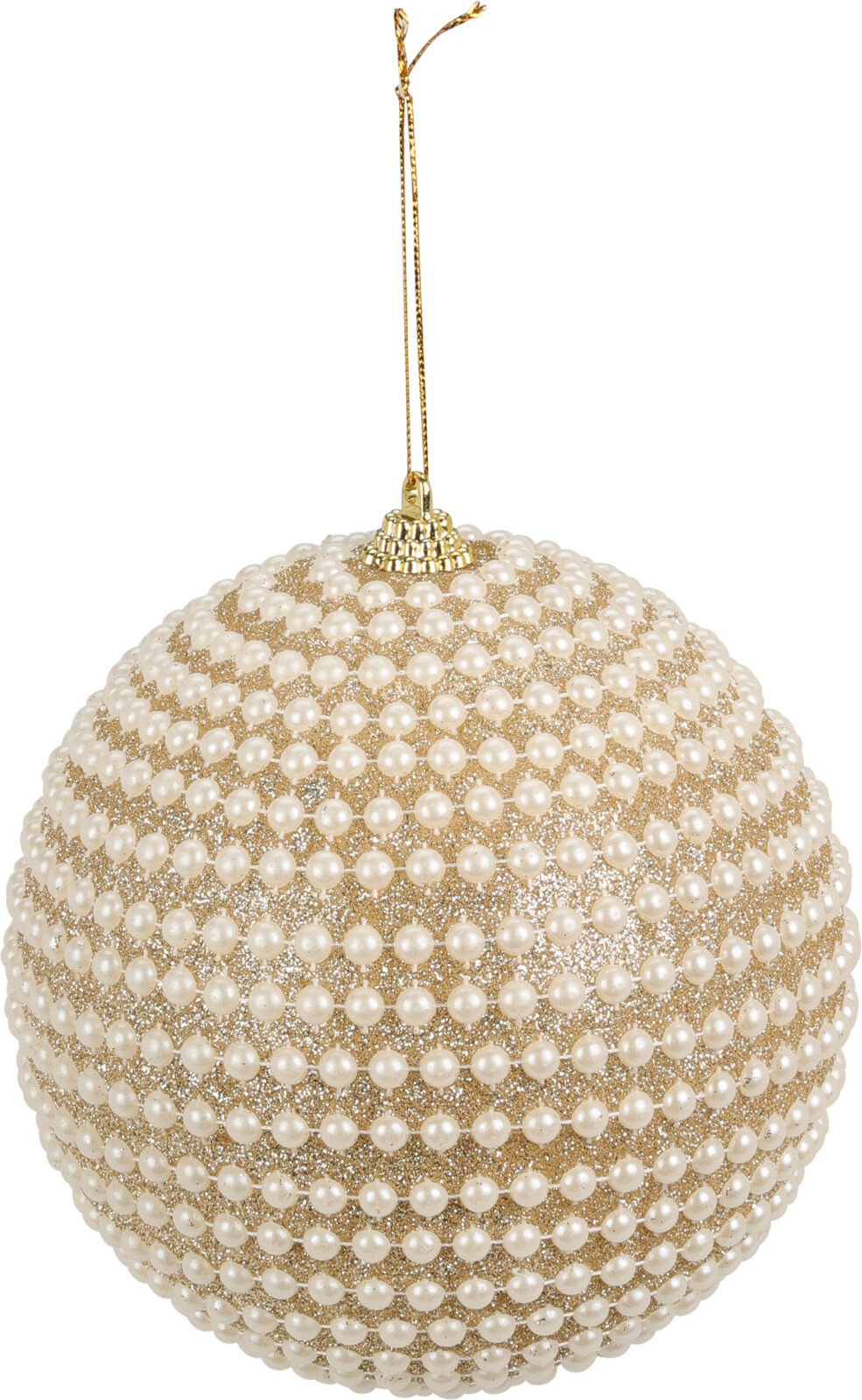 Elegancka bombka perłowa ze styropianu – świąteczna dekoracja 8 cm