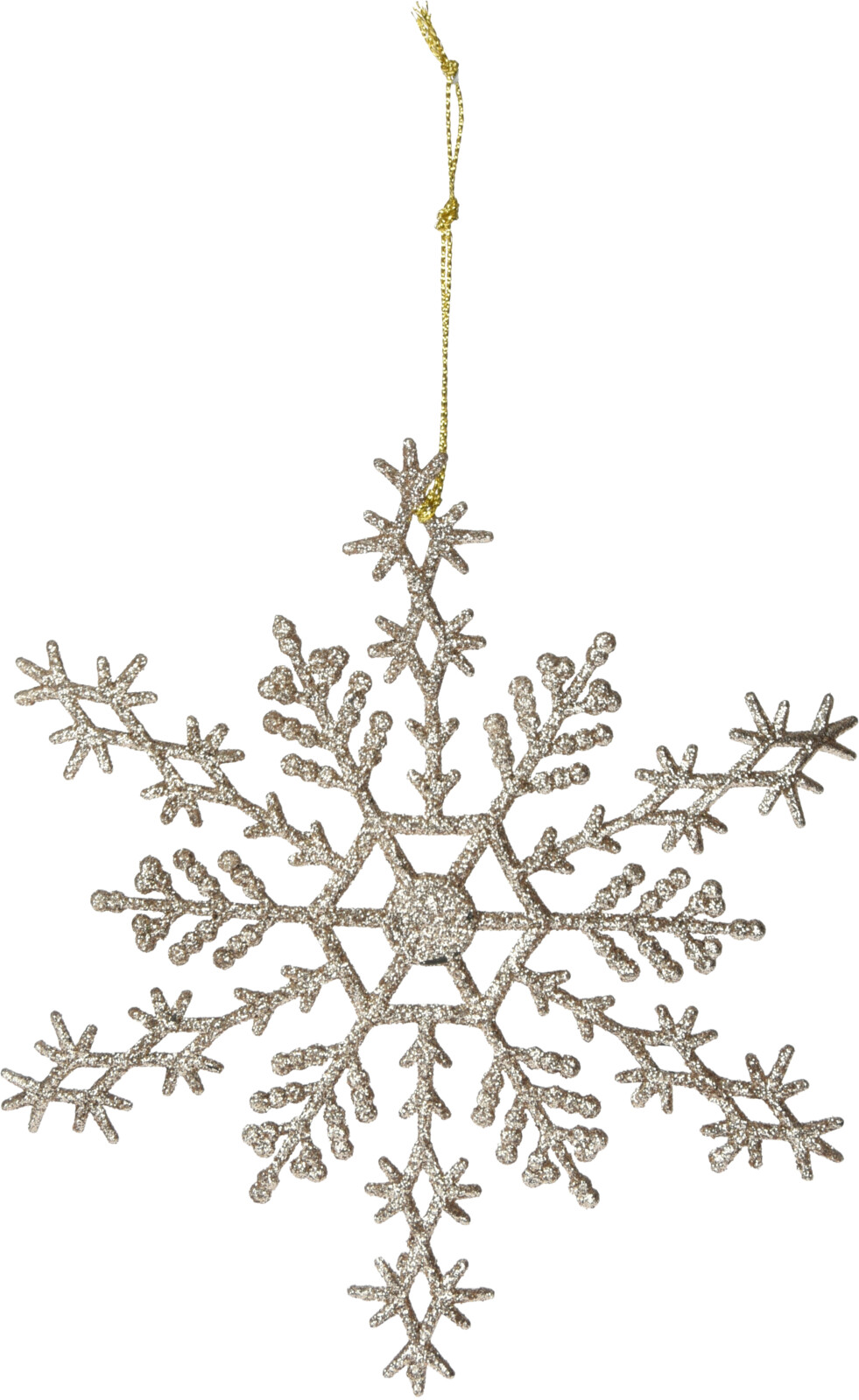 Świąteczna ażurowa śnieżynka z brokatem – dekoracja choinkowa