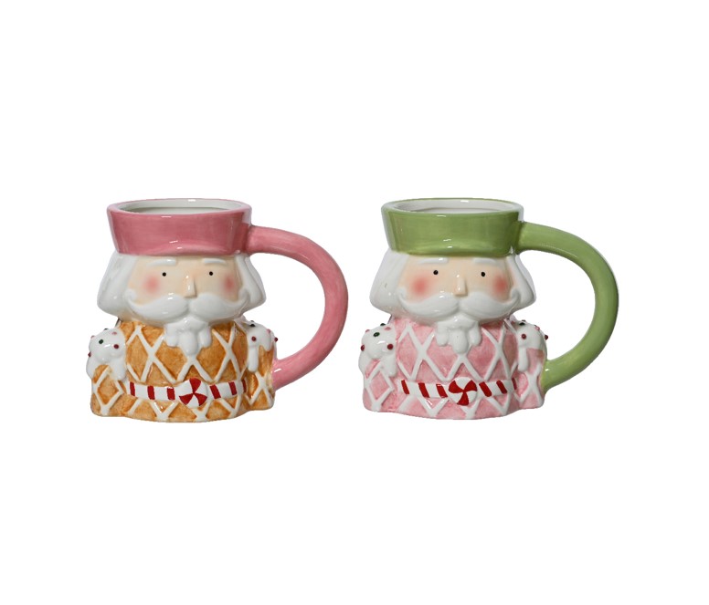 Kubek Dziadek do Orzechów pastelowy świąteczny dekoracyjny prezent