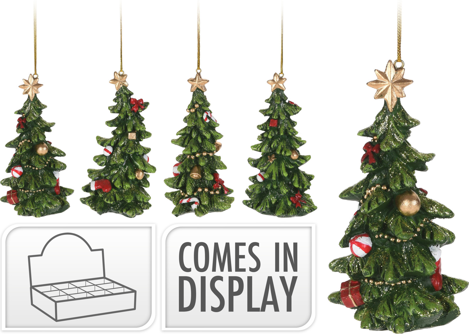 Zawieszka choinka 11 cm – klasyczna dekoracja świąteczna na drzewko