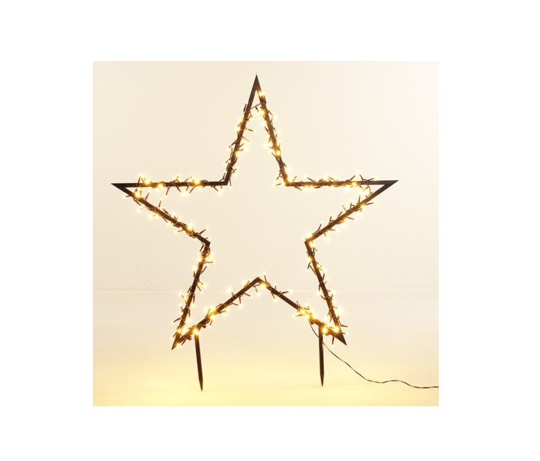 Ogrodowa gwiazda LED 350 ciepłych diod 121x135 cm – świąteczna dekoracja