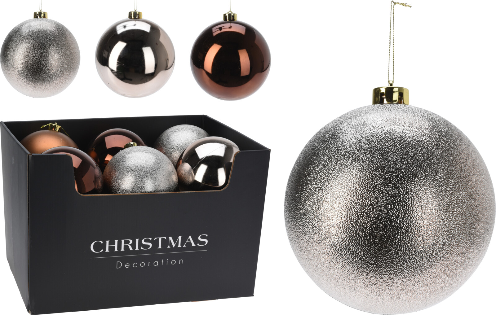 Plastikowa bombka 14 cm – elegancka ozdoba świąteczna