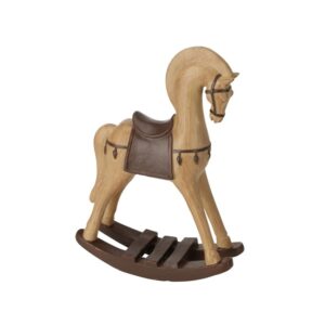 Mały konik na biegunach – klasyczna dekoracja świąteczna i prezentowa