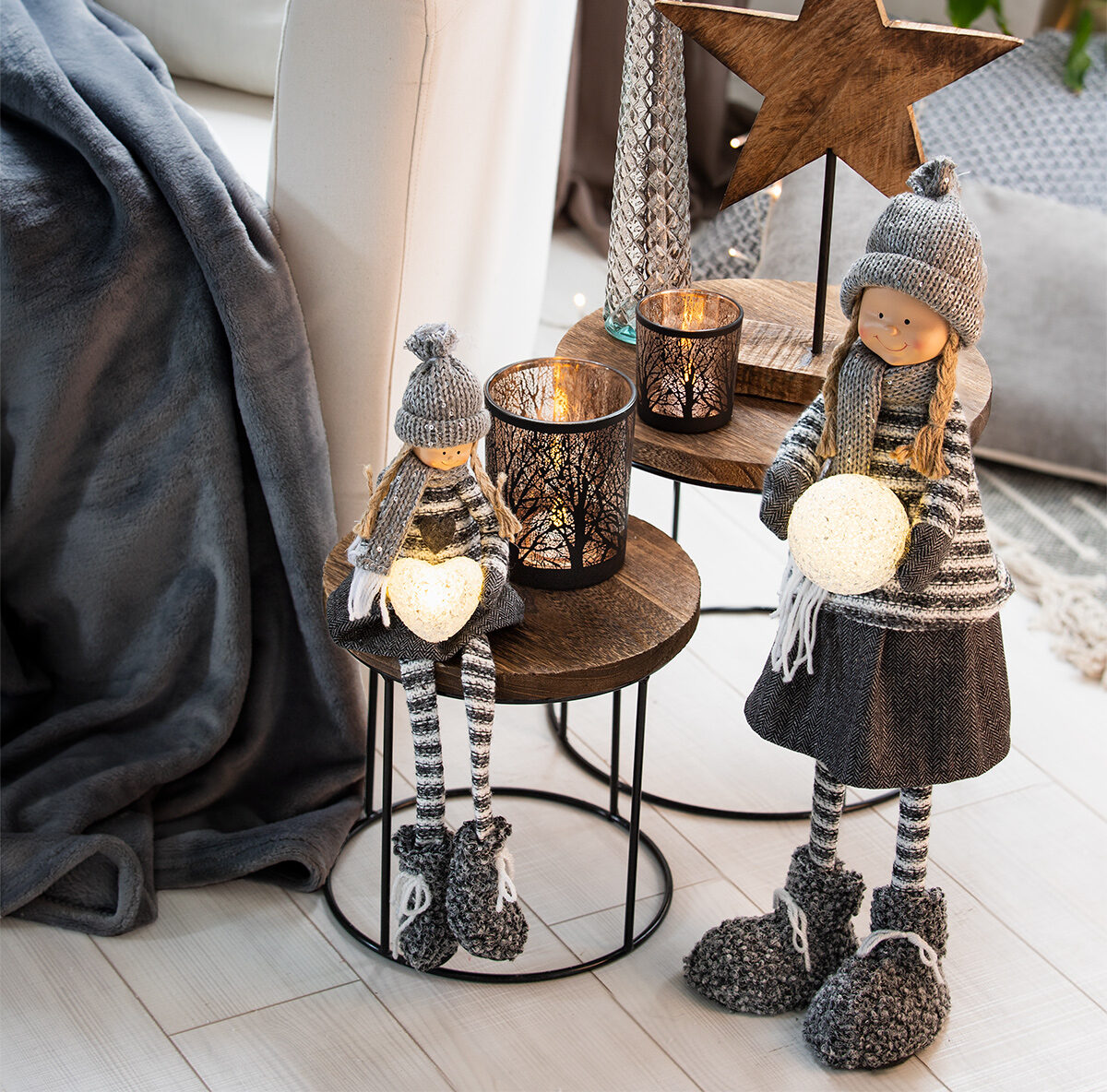 Szklany świecznik czarna matowa mozaika – nowoczesna i elegancka dekoracja