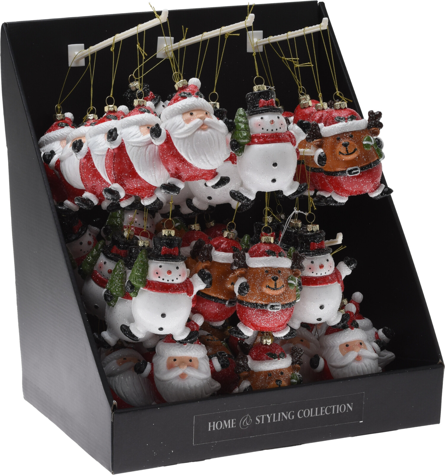 Plastikowa zawieszka na choinkę bożonarodzeniowa dekoracja mix