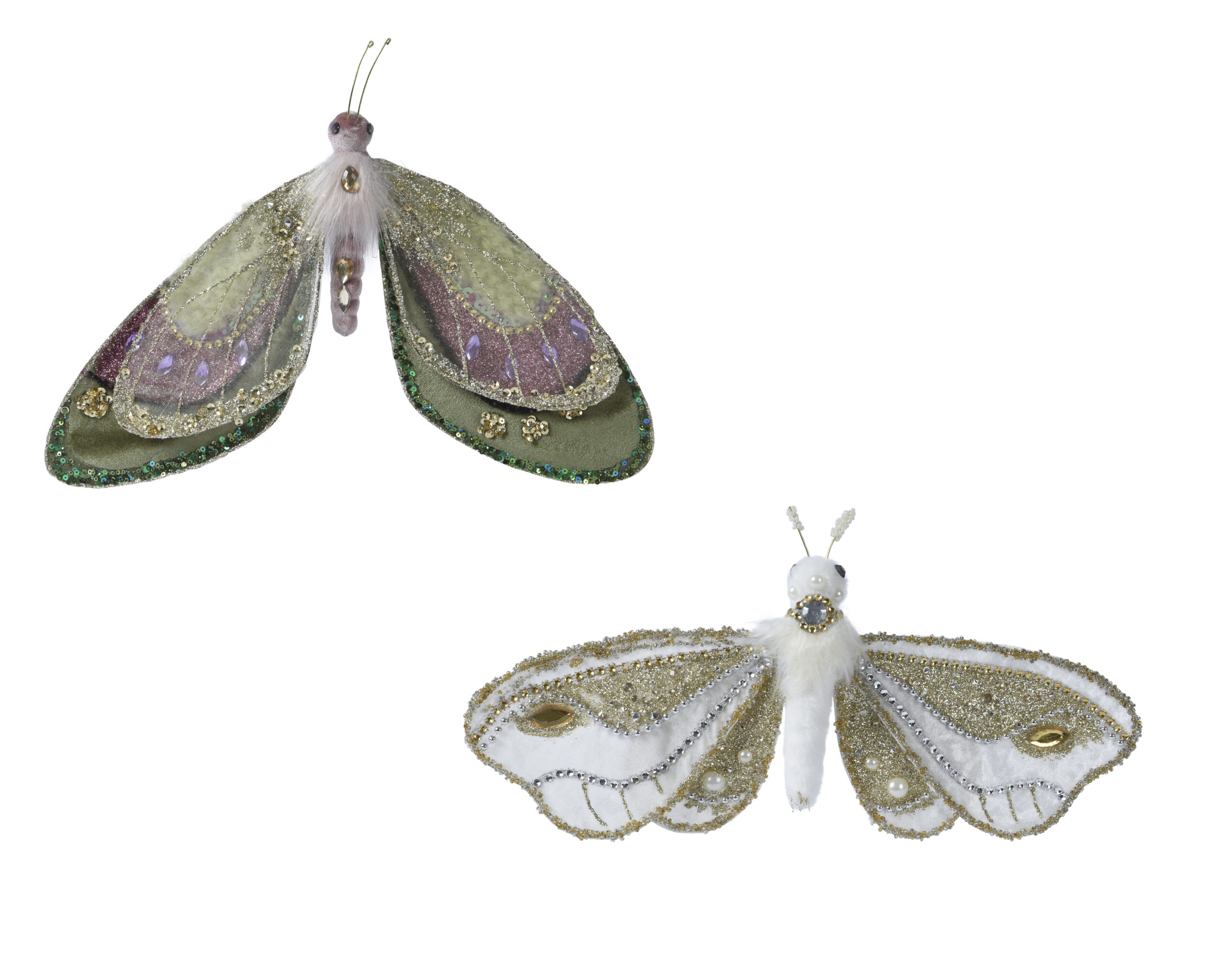 Zawieszka choinkowa motyl dekoracja świąteczna ozdoba na choinkę