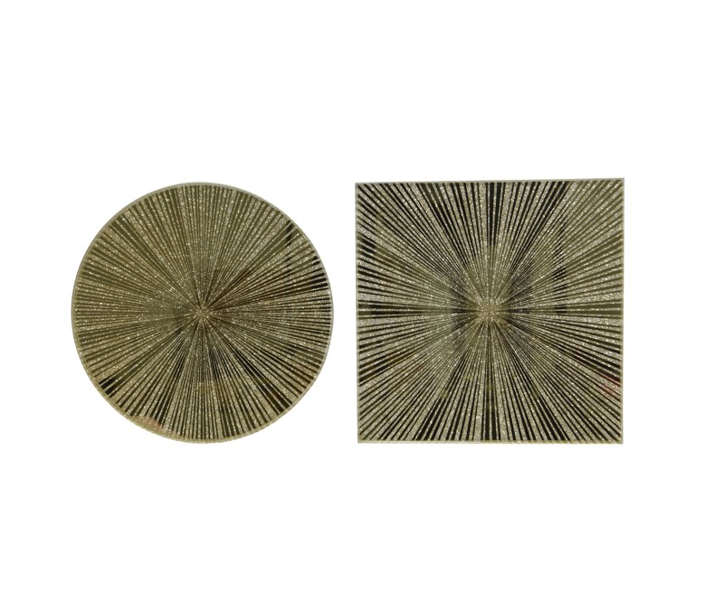 Szklana podstawka pod świece złota – elegancka dekoracja i stylowy dodatek