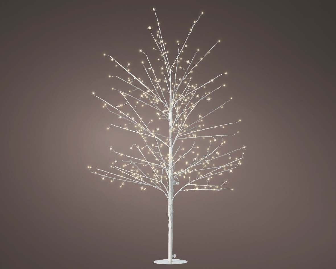 Białe drzewko LED 120 cm – nowoczesna świąteczna dekoracja