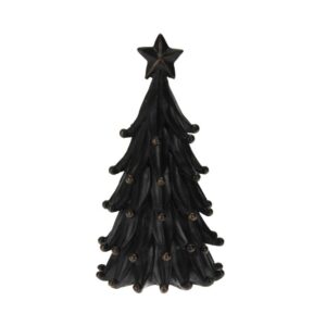Gliniana czarna choinka dekoracja świąteczna nowoczesna Boże Narodzenie