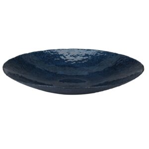 Zastawa stołowa na przyjęcia i święta szklany półmisek granatowy 40 cm