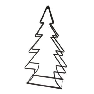 Metalowy stojak na drewno choinka dekoracja świąteczna