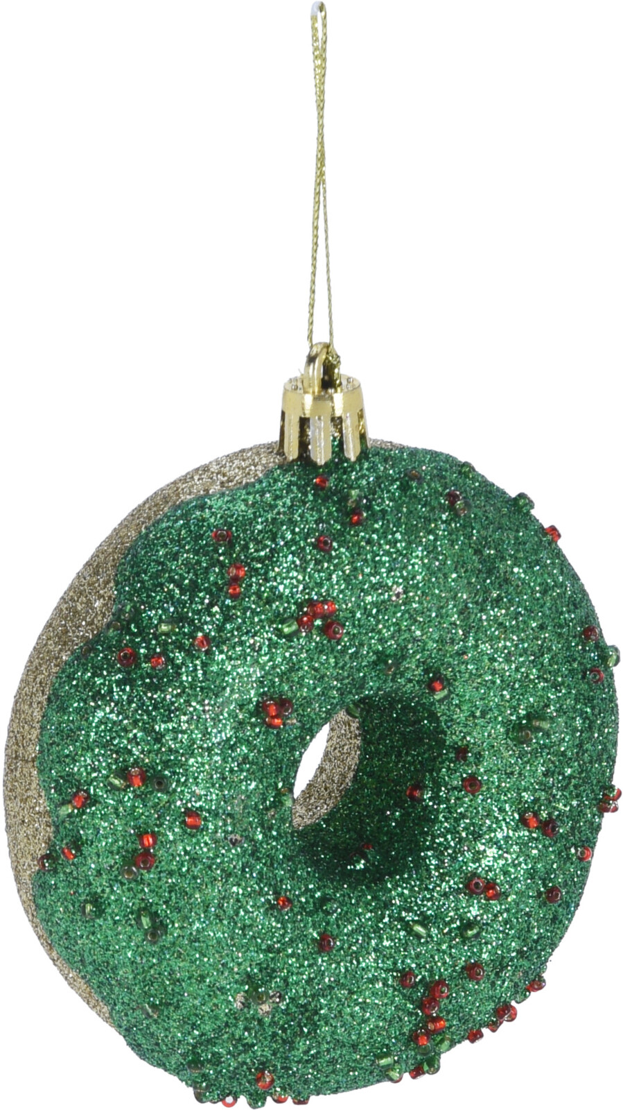 Brokatowa zawieszka donut na choinkę – słodka i zabawna dekoracja