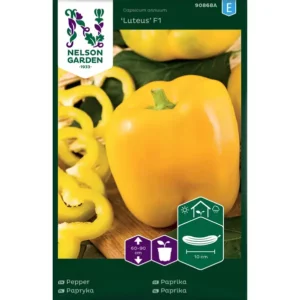 Papryka Luteus F1 żółta – Nasiona – Nelson Garden