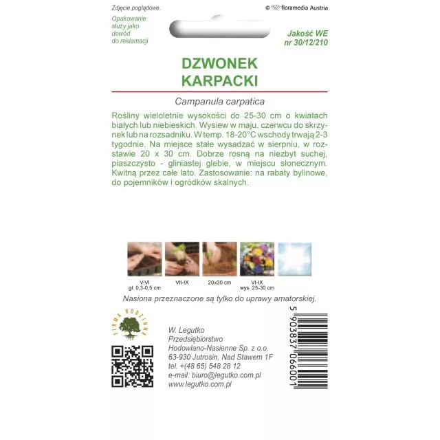 DZWONEK KARPACKI MIESZANKA LEGUTKO