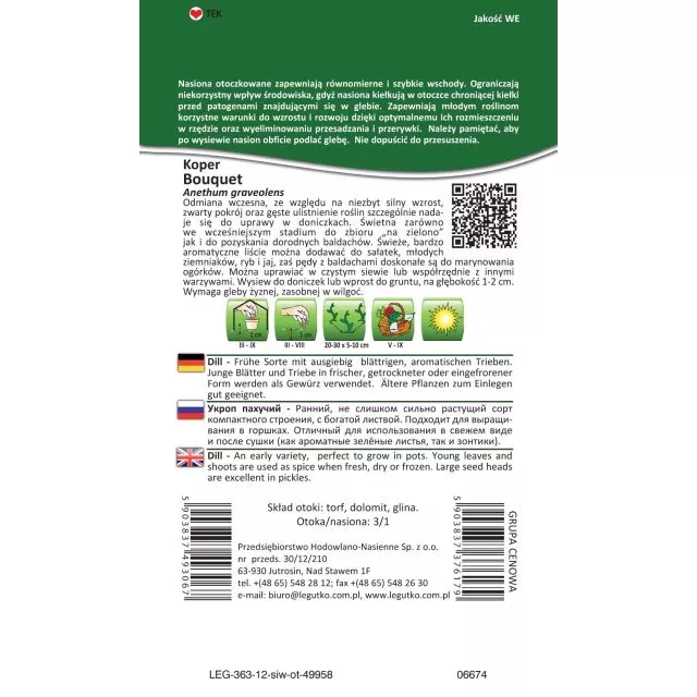 Koper Bouquet 5 g W.Legutko