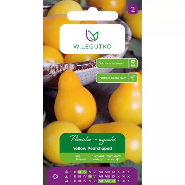 Pomidor Yellow Pearshaped Legutko