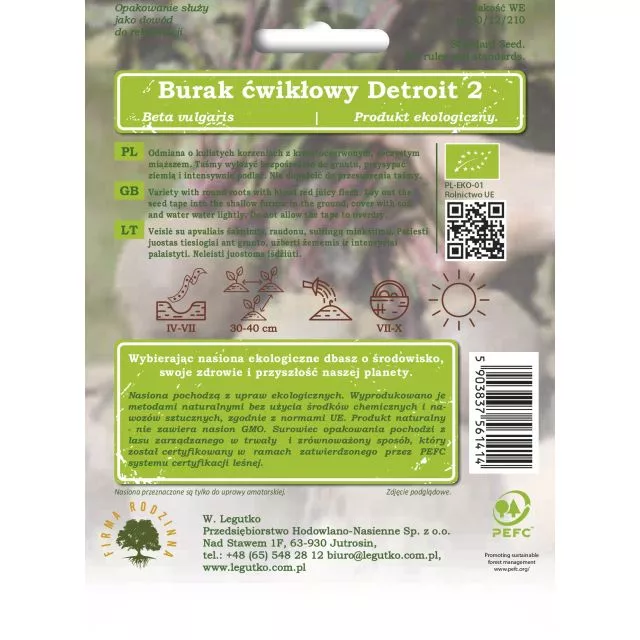 Burak ćwikłowy BIO Detroit 2 6m taśma W.Legutko